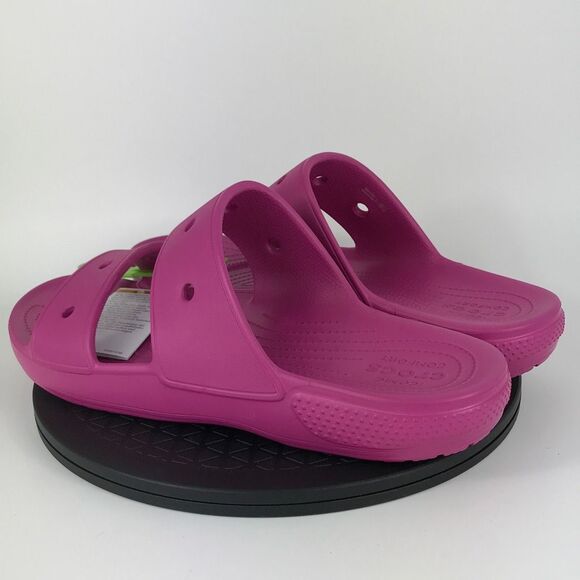 Crocs Classic Sandals Pink Comfort Slides Men’s Size 14 - Picture 6 of 10